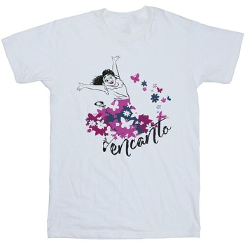 Vêtements Garçon T-shirts manches courtes Disney Encanto Mirabel Flower Blanc