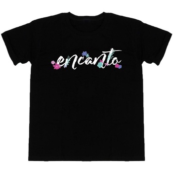 Vêtements Garçon T-shirts manches courtes Disney Encanto Logo Noir