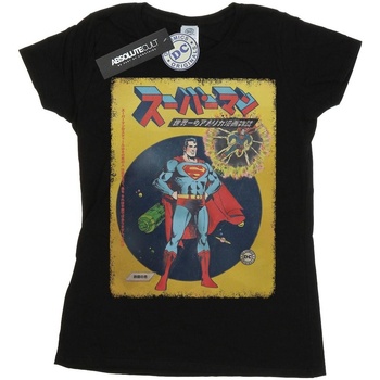 Vêtements Femme T-shirts manches longues Dc Comics Superman International Cover Noir