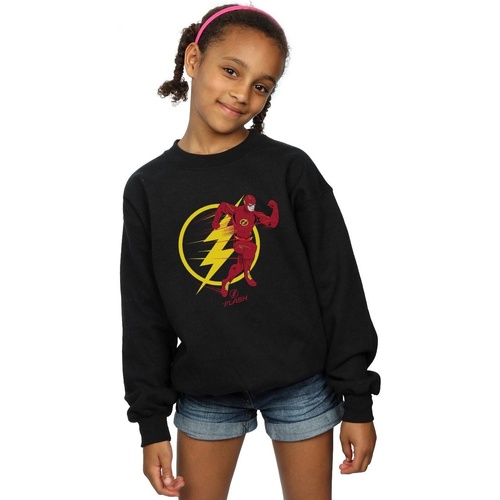 Vêtements Fille Sweats Dc Comics The Flash Running Emblem Noir