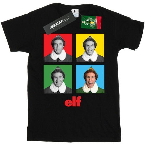 Vêtements Fille T-shirts manches longues Elf Four Faces Noir