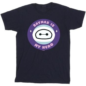Vêtements Homme T-shirts manches longues Disney Big Hero 6 Baymax My Hero Pocket Bleu