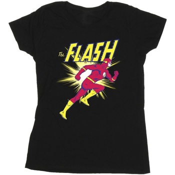 Vêtements Femme T-shirts manches longues Dc Comics The Flash Running Noir