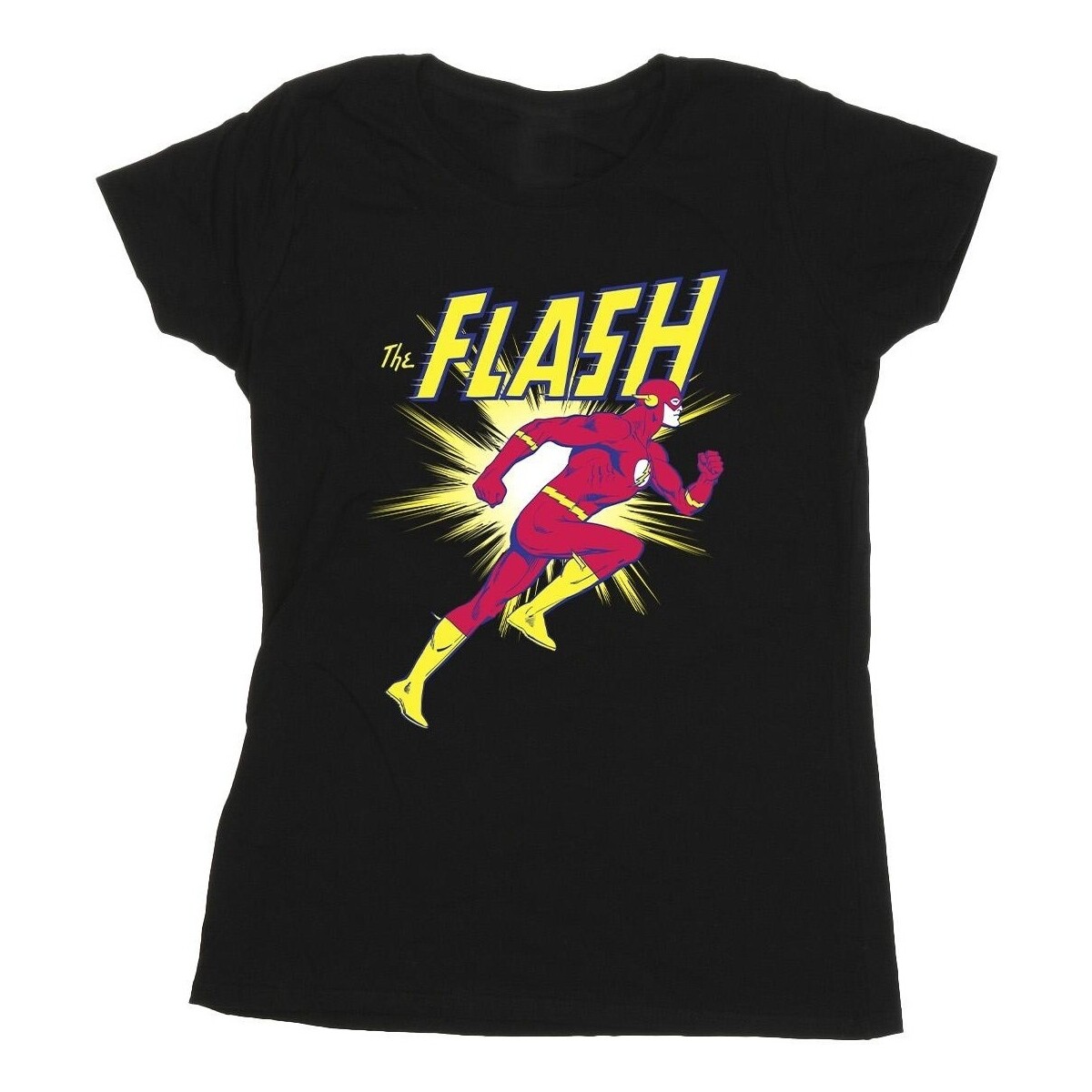 Vêtements Femme T-shirts manches longues Dc Comics The Flash Running Noir