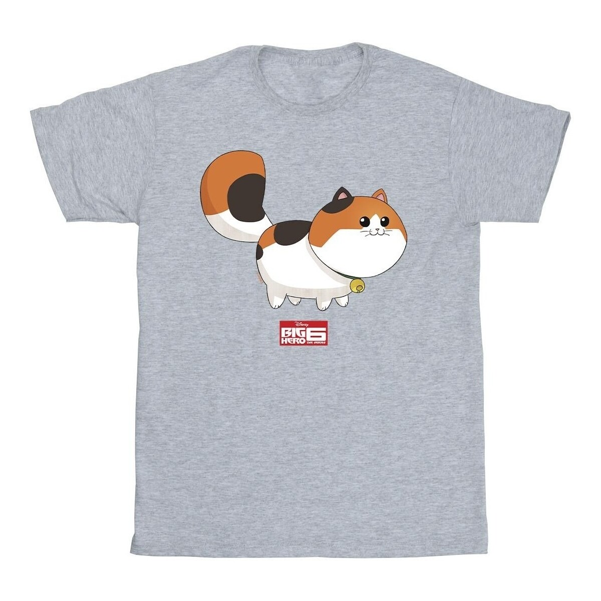 Vêtements Homme T-shirts manches longues Disney Big Hero 6 Baymax Kitten Pose Gris