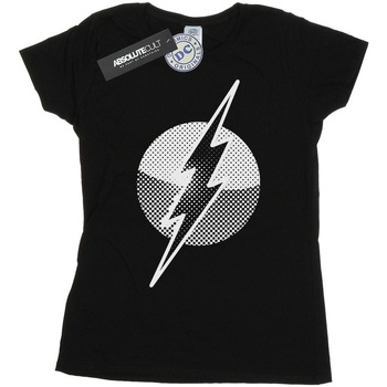 Vêtements Femme T-shirts manches longues Dc Comics Flash Spot Logo Noir