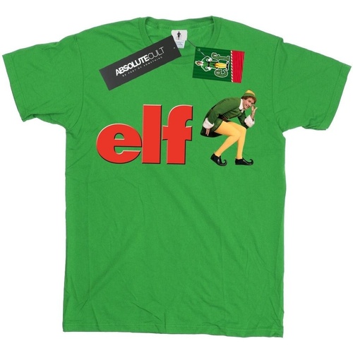 Vêtements Fille T-shirts manches longues Elf Crouching Logo Vert