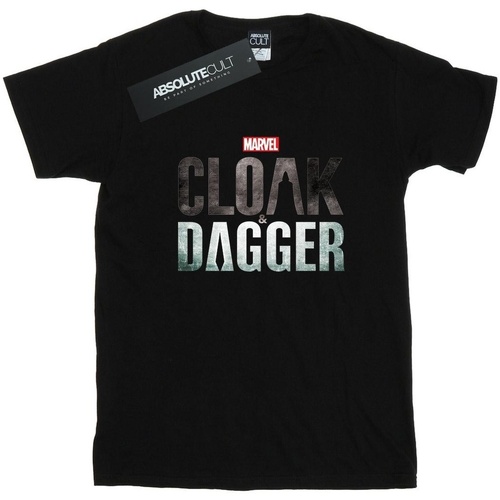 Vêtements Homme T-shirts manches longues Marvel Cloak And Dagger Logo Noir