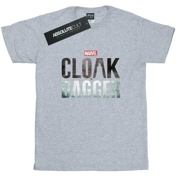 Vêtements Homme T-shirts manches longues Marvel Cloak And Dagger Logo Gris