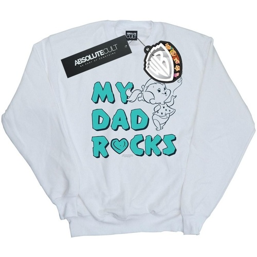 Vêtements Fille Sweats The Flintstones Pebbles My Dad Rocks Blanc