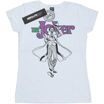 Vêtements Femme T-shirts manches longues Dc Comics Joker Pose Blanc
