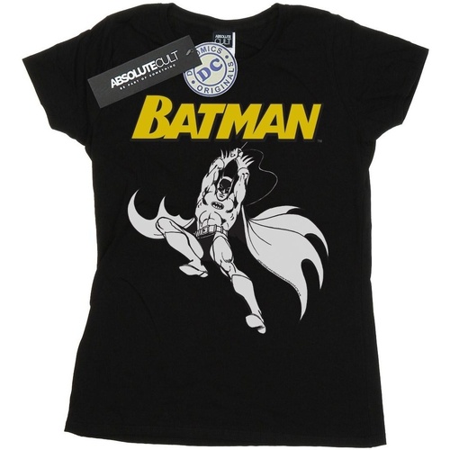 Vêtements Femme T-shirts manches longues Dc Comics Batman Jump Noir