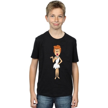 Vêtements Garçon T-shirts manches courtes The Flintstones Wilma Flintstone Classic Pose Noir