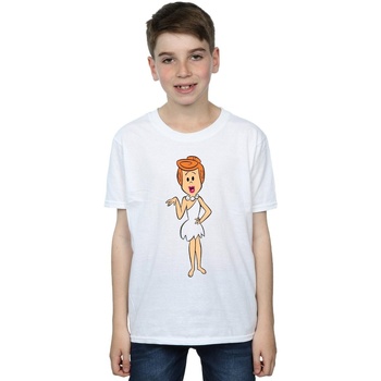 Vêtements Garçon T-shirts manches courtes The Flintstones Wilma Flintstone Classic Pose Blanc