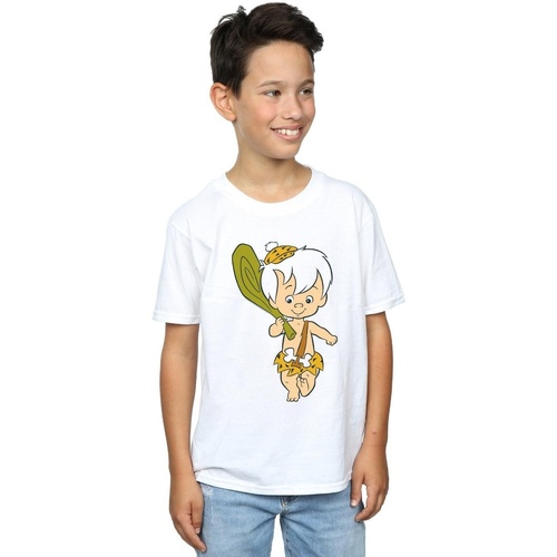 Vêtements Garçon T-shirts manches courtes The Flintstones Bamm Bamm Classic Pose Blanc
