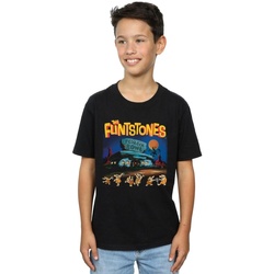 Vêtements Garçon T-shirts manches courtes The Flintstones Champions Of Bedrock Bowl Noir