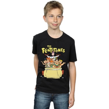 Vêtements Garçon T-shirts manches courtes The Flintstones The The Ride Noir