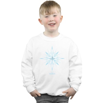 Vêtements Garçon Sweats Disney Frozen 2 Elsa Signature Snowflake Blanc