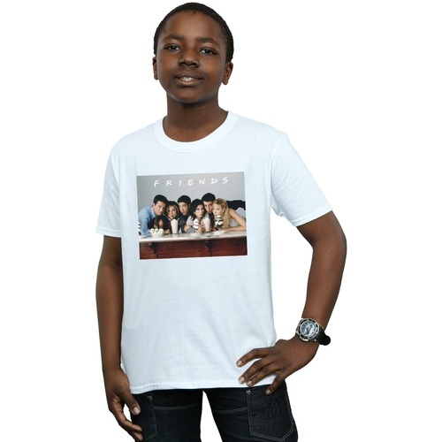 Vêtements Garçon T-shirts manches courtes Friends Calvin Klein Jea Blanc