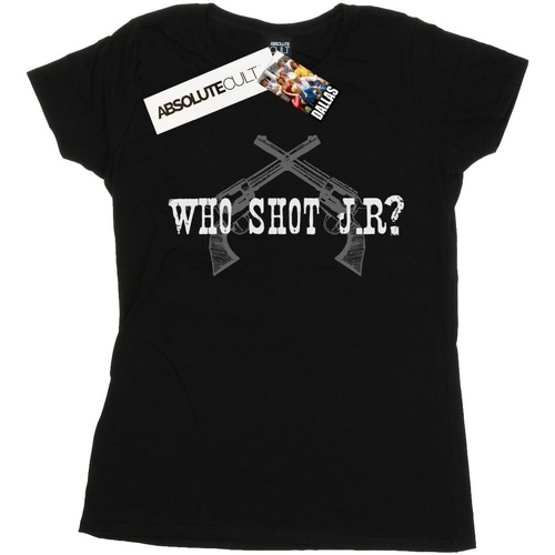 Vêtements Femme T-shirts manches longues Dallas Who Shot J.R. Noir