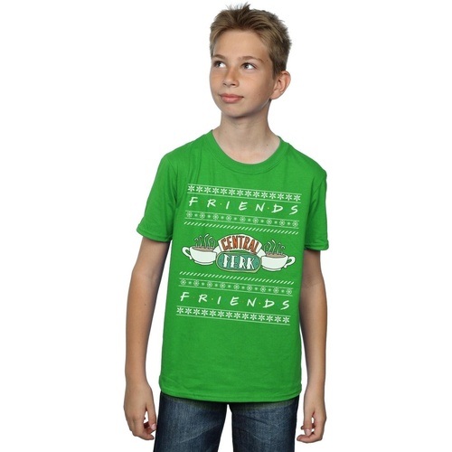Vêtements Garçon T-shirts manches courtes Friends Fair Isle Central Perk Vert