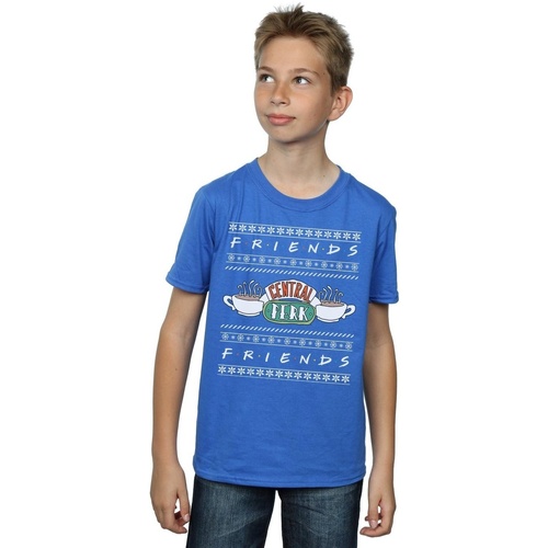 Vêtements Garçon T-shirts manches courtes Friends Fair Isle Central Perk Bleu