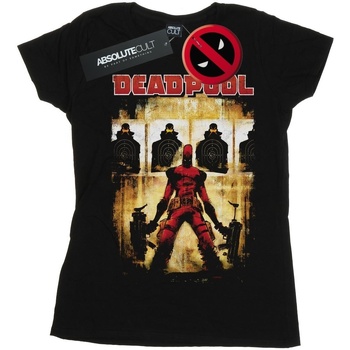 Vêtements Femme T-shirts manches longues Marvel Deadpool Target Practice Noir
