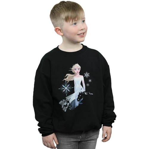 Vêtements Garçon Sweats Disney Frozen 2 Elsa Nokk Silhouette Noir