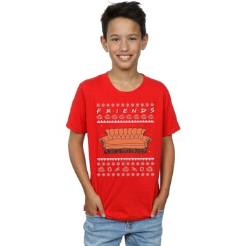 Vêtements Garçon T-shirts manches courtes Friends  Rouge