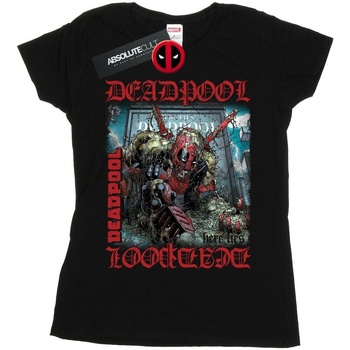 Vêtements Femme T-shirts manches longues Marvel Deadpool Here Lies Deadpool Noir