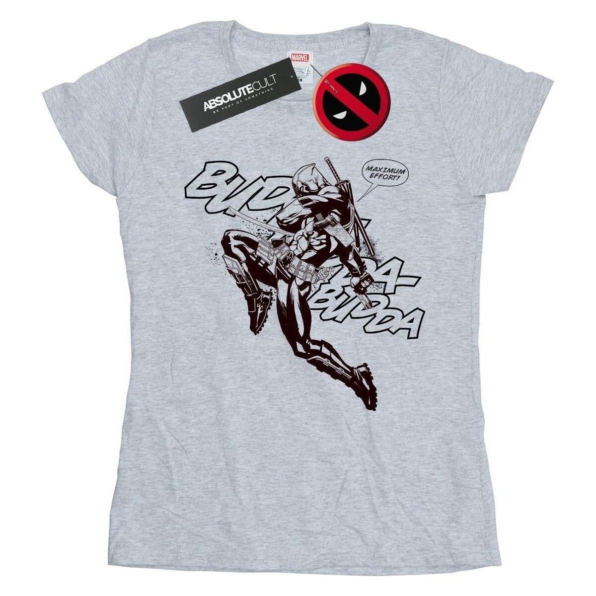Vêtements Femme T-shirts manches longues Marvel Deadpool Budda Budda Gris