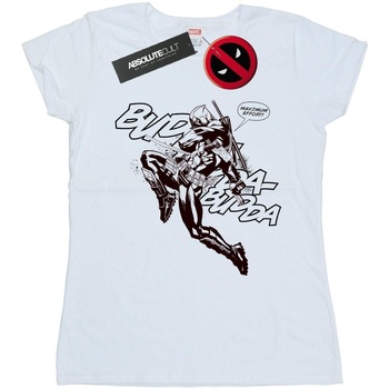 Vêtements Femme T-shirts manches longues Marvel Deadpool Budda Budda Blanc
