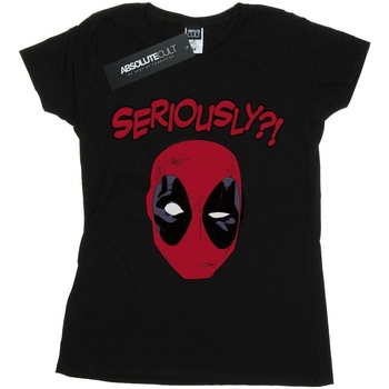 Vêtements Femme T-shirts manches longues Marvel Deadpool Seriously Noir