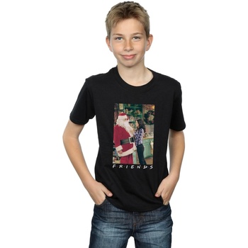 Vêtements Garçon T-shirts manches courtes Friends Chandler Claus Noir