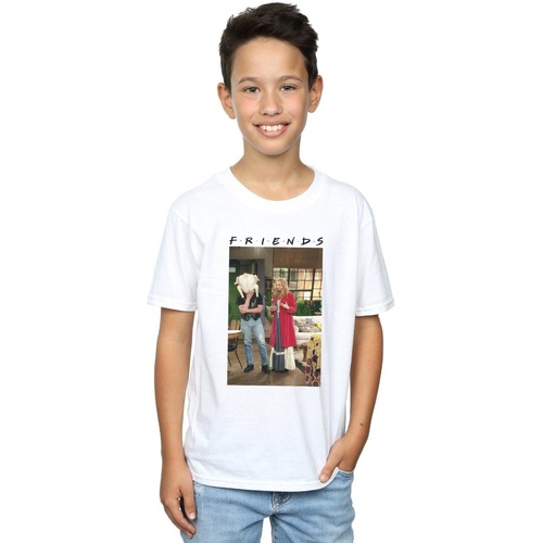 Vêtements Garçon T-shirts manches courtes Friends Joey Turkey Blanc