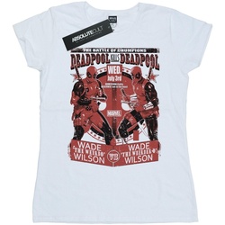 Vêtements Femme T-shirts manches longues Marvel Deadpool Vs Deadpool Blanc