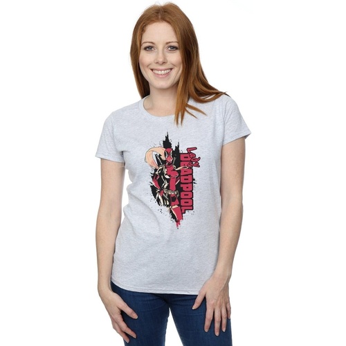 Vêtements Femme T-shirts manches longues Marvel Deadpool Lady Deadpool Gris