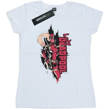 Vêtements Femme T-shirts manches longues Marvel Deadpool Lady Deadpool Blanc