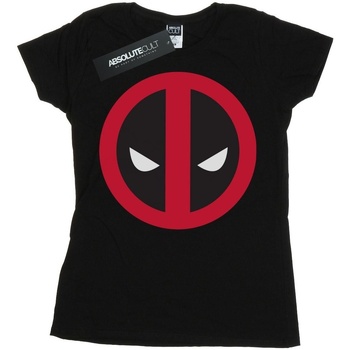 Vêtements Femme T-shirts manches longues Marvel Deadpool Large Clean Logo Noir