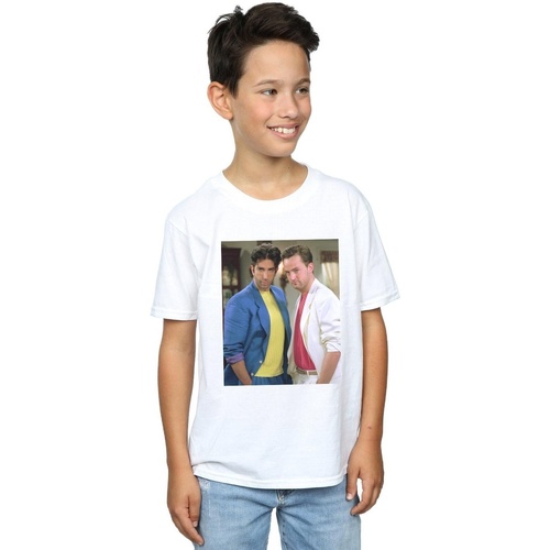 Vêtements Garçon T-shirts manches courtes Friends 80's Ross And Chandler Blanc