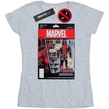 Vêtements Femme T-shirts manches longues Marvel Deadpool Action Figure Gris