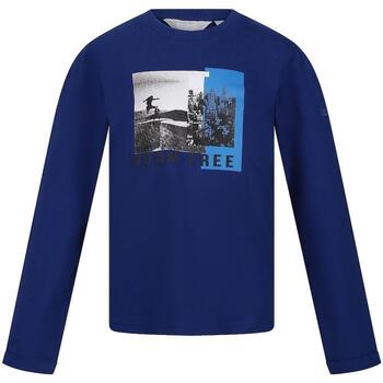 Vêtements Enfant T-shirts manches longues Regatta Wenbie III Bleu