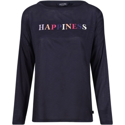 Vêtements Femme T-shirts manches longues Regatta Carlene Happiness Bleu