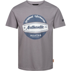 rhinestone logo-print sweatshirt Grau