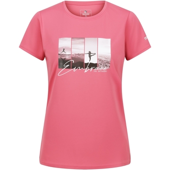 Vêtements Femme T-shirts manches longues Regatta Fingal VII Embrace The Outdoors Rouge
