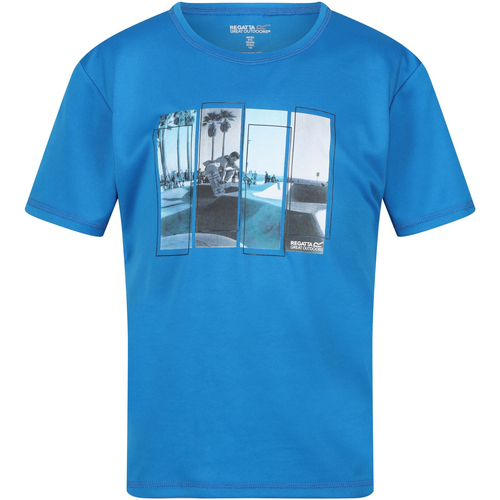 Vêtements Enfant T-shirts Grigio manches courtes Regatta  Bleu