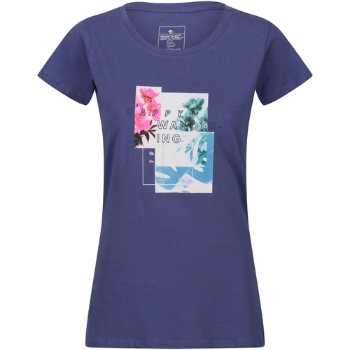 Vêtements Femme T-shirts manches longues Regatta Breezed III Happy Wandering Multicolore