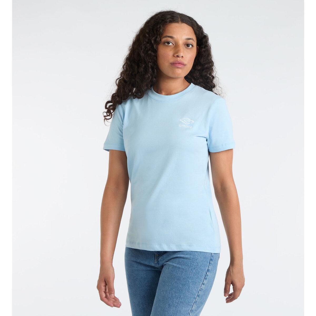 Vêtements Femme T-shirts stripe-detail manches longues Umbro Core Blanc