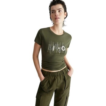 Vêtements Femme T-shirts Lace-up & Polos Liu Jo  Vert