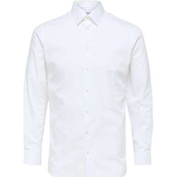 Vêtements Homme Chemises manches longues Selected 135295VTPE24 Blanc